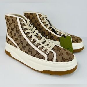 Gucci Tennis 1977 GG Supreme Men High Top Sneakers UK 12 - US 12.5 - EU 46